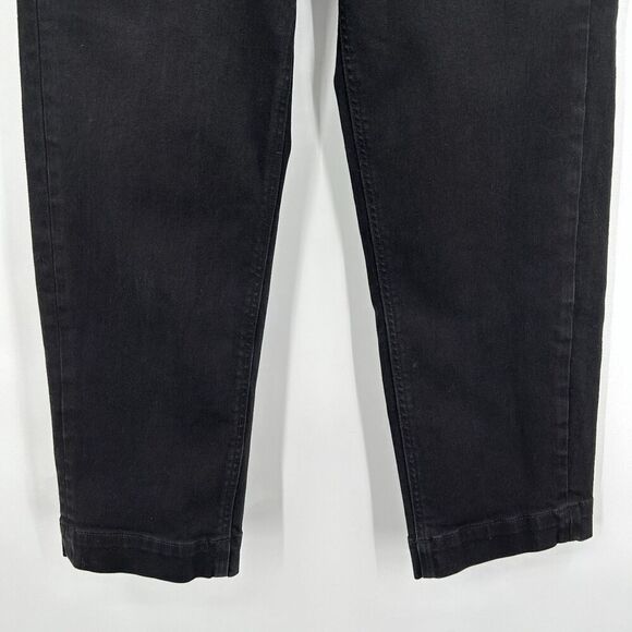 EVERLANE Black Wash High Rise Straight Leg Crop Denim Jeans Size 4 Short - Picture 4 of 7